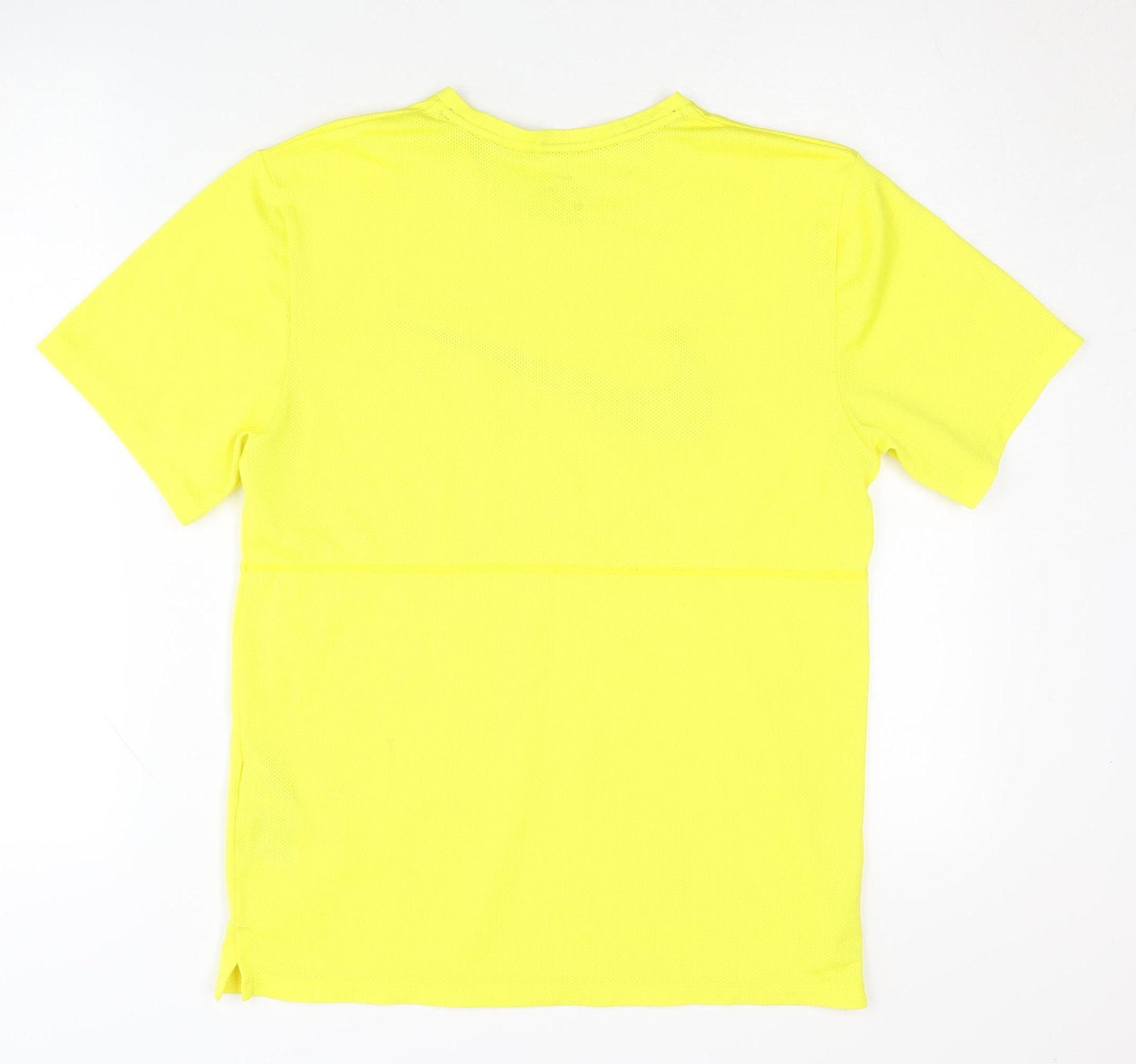 Nike Men's Yellow Dri-FIT Running T-Shirt Size S Sports