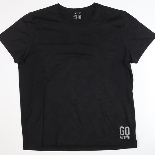 Crivit Men's Black Activewear Top - XL