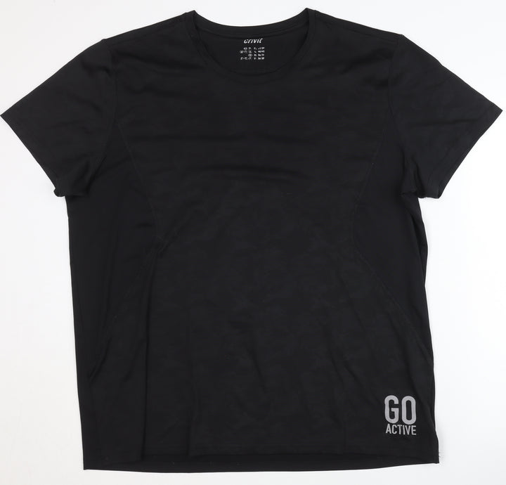 Crivit Men's Black Activewear Top - XL
