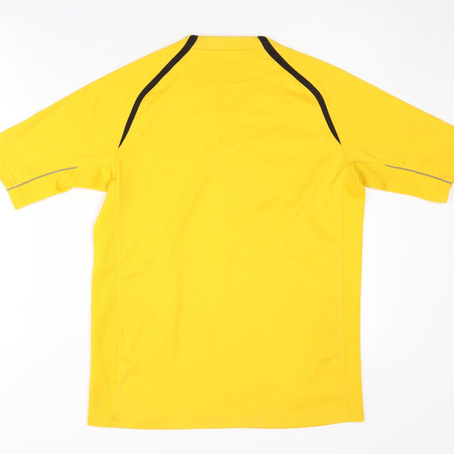 Jako Boys Yellow Crew Neck Jersey T-Shirt, Size 16Y