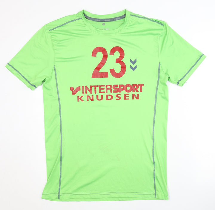 hummel Men's Green T-Shirt Size M - Activewear Jersey