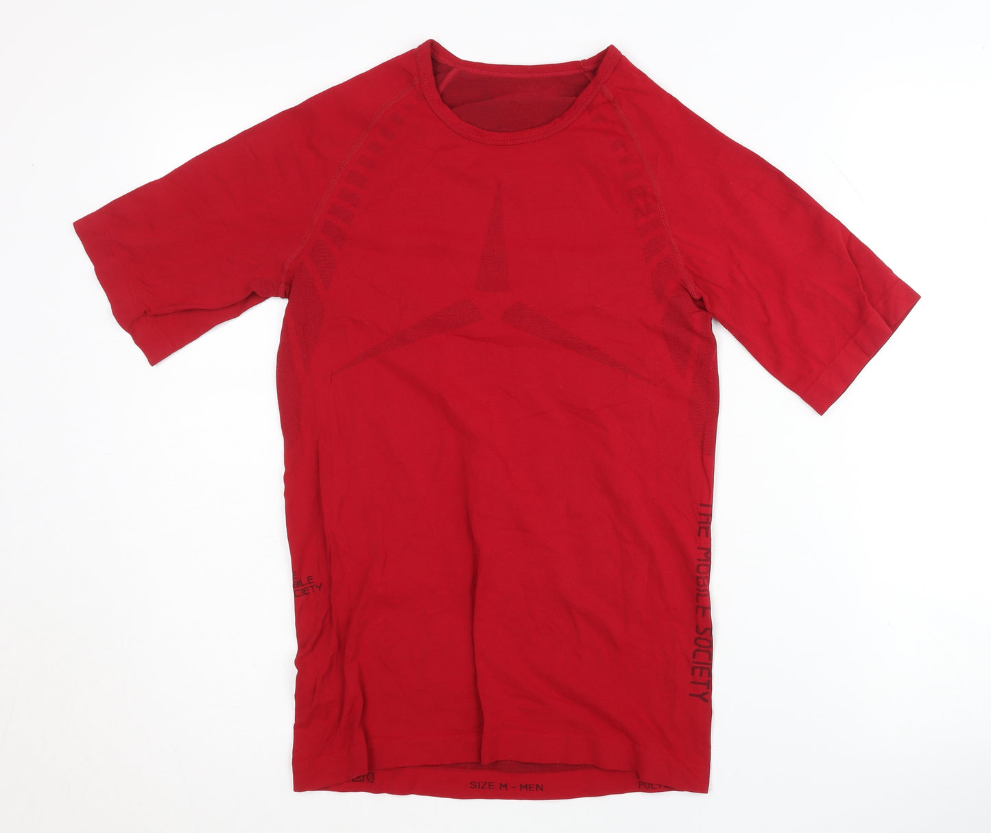 The Mobile Society Men's Red Pullover T-Shirt M