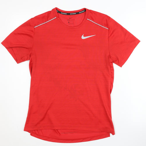 Nike Men’s Red Running T-Shirt Reflective S