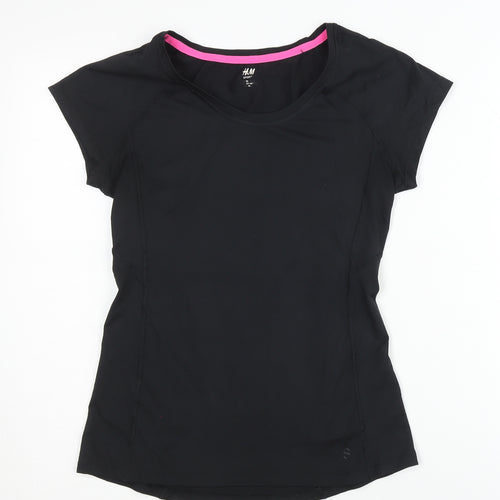 H&M Women's Black XS Activewear T-Shirt