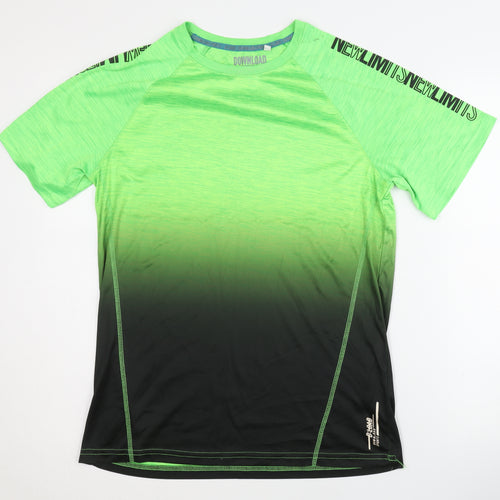 Download Men's Green Running T-Shirt, Size 170/176