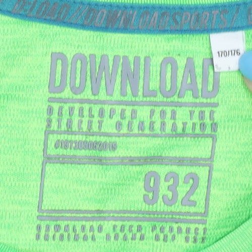 Download Men's Green Running T-Shirt, Size 170/176