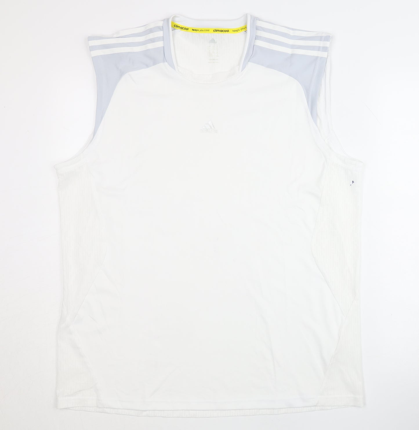 Adidas Men's White XL Tank Top for Gym & Running