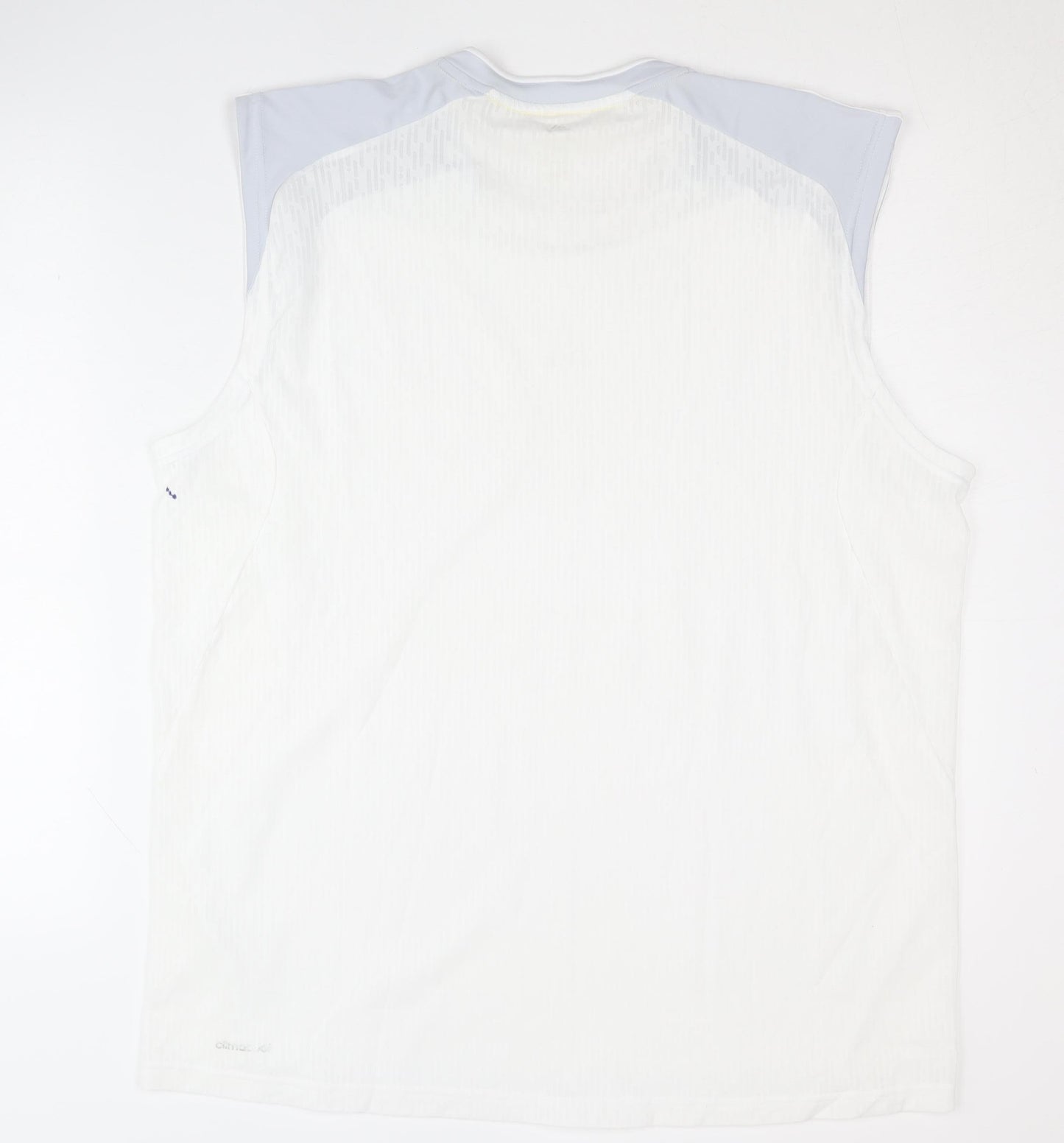 Adidas Men's White XL Tank Top for Gym & Running