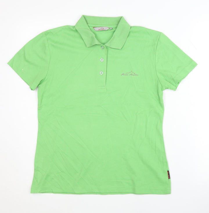 Peak Marks Women's Green Polo Shirt - Size M
