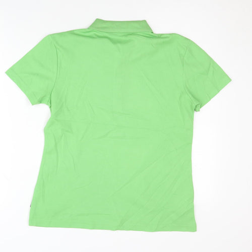 Peak Marks Women's Green Polo Shirt - Size M