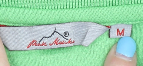 Peak Marks Women's Green Polo Shirt - Size M