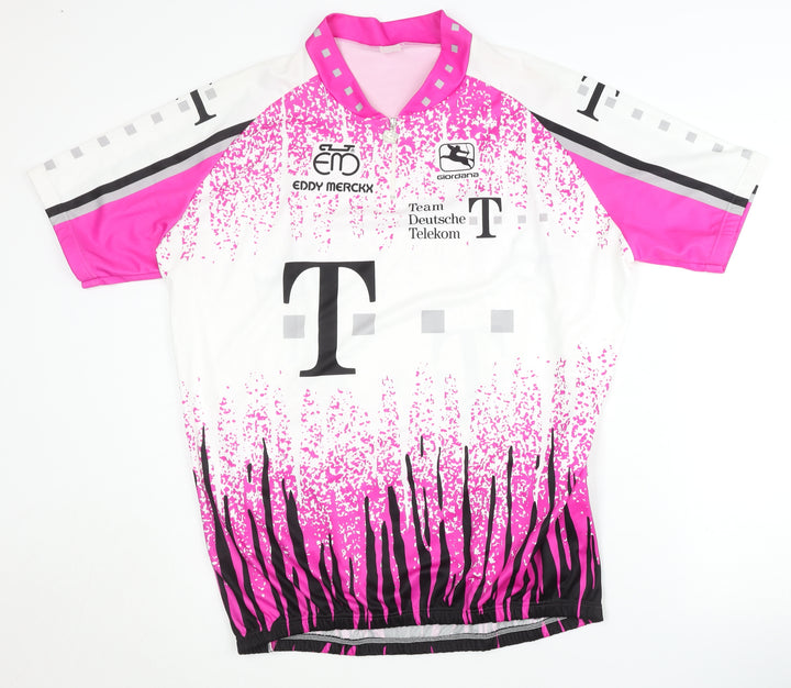 Giordana Pink Cycling Jersey 4XL Unisex Adult