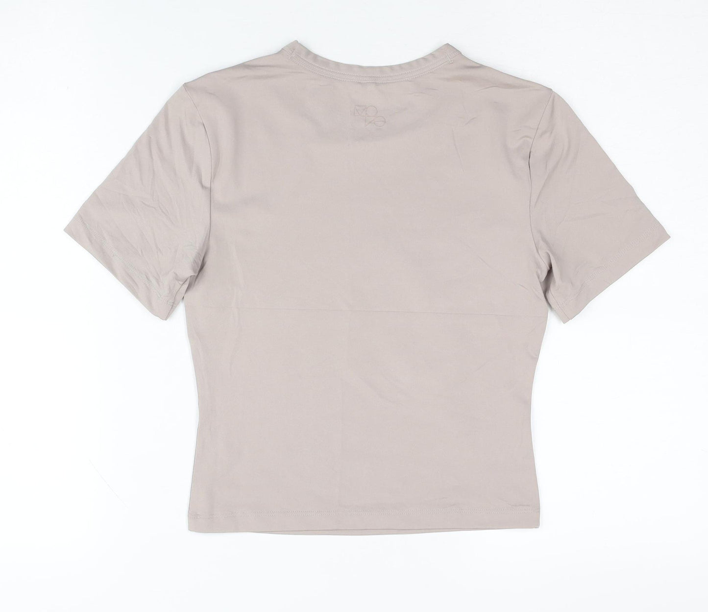 H&M Move Women Beige T-Shirt S, Short Sleeve Basic Fit