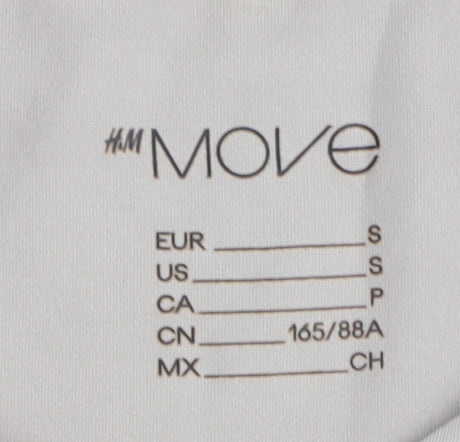 H&M Move Women Beige T-Shirt S, Short Sleeve Basic Fit