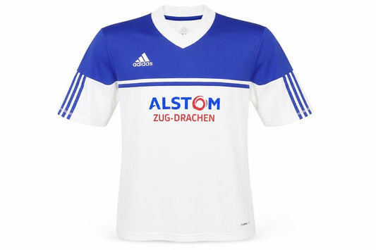 Front view of Adidas Men's White M Football Jersey T-Shirt