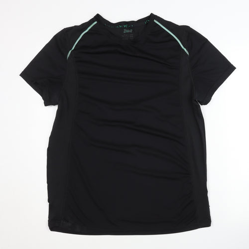 Crivit Men's Black Athletic T-Shirt, Size L – Gym & Training