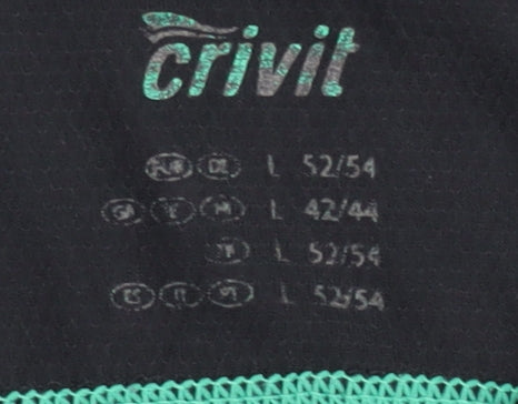 Crivit Men's Black Athletic T-Shirt, Size L – Gym & Training