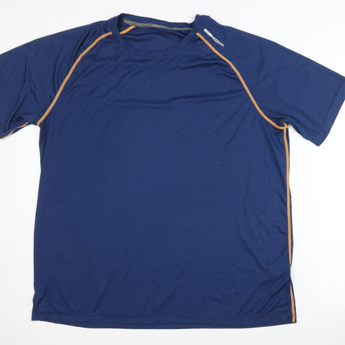 Nordcap Men's Blue XL Athletic T-Shirt, Breathable Gym Wear