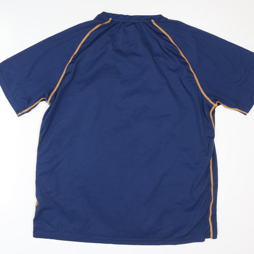Nordcap Men's Blue XL Athletic T-Shirt, Breathable Gym Wear