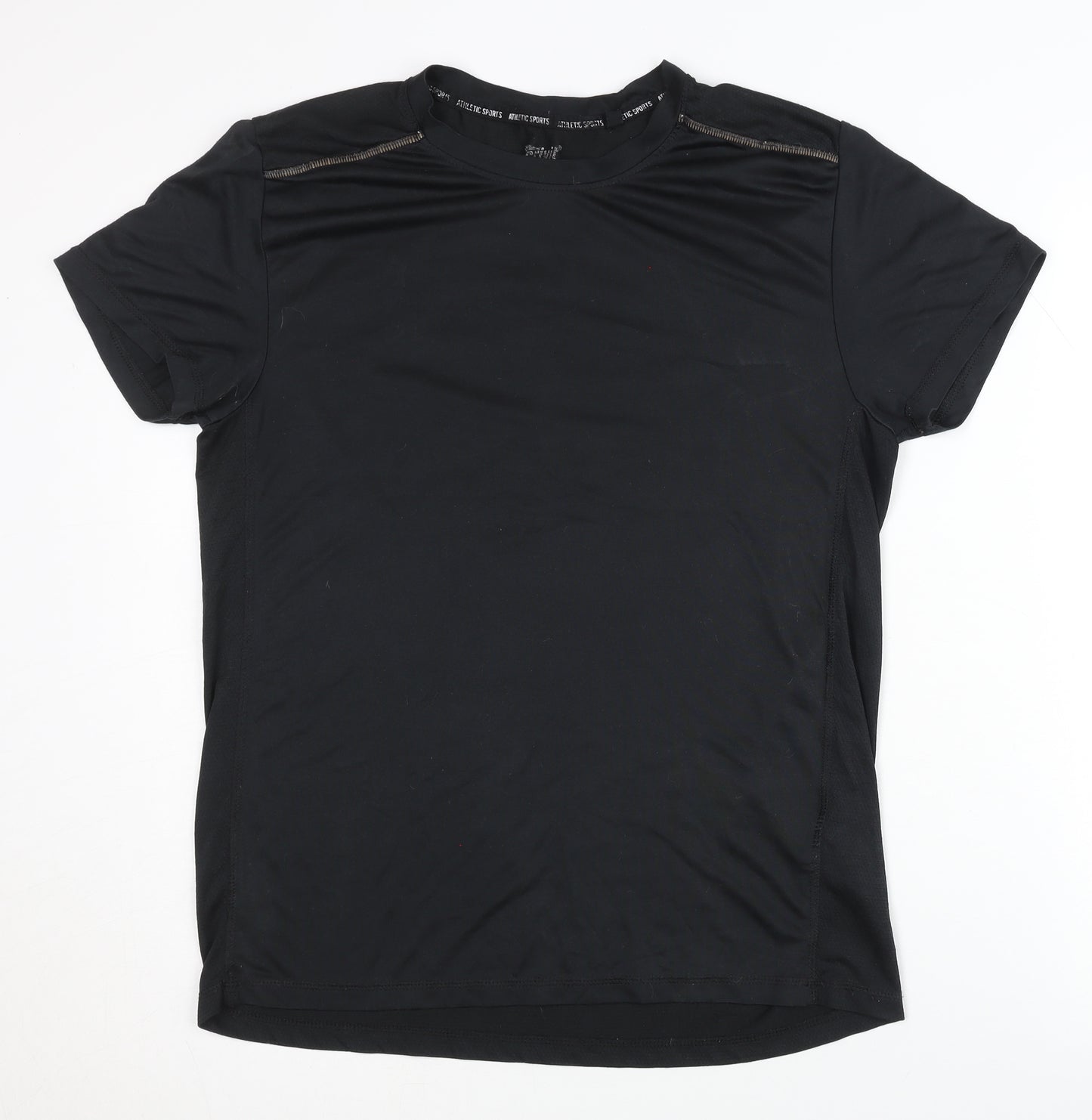 Crivit Men's Black T-Shirt - Medium, Gym & Training