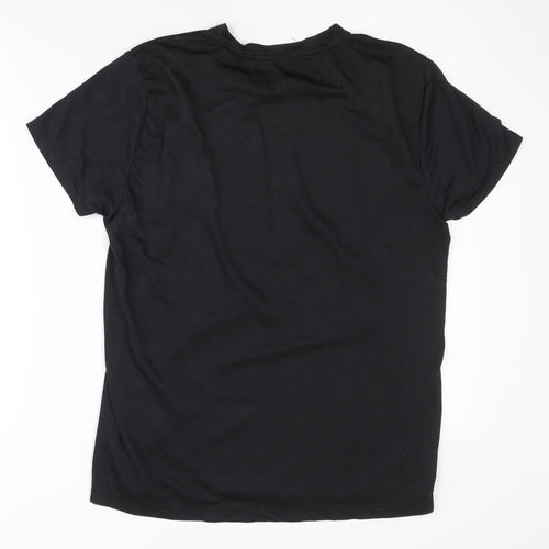 Crivit Men's Black T-Shirt - Medium, Gym & Training