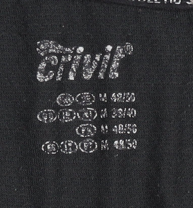 Crivit Men's Black T-Shirt - Medium, Gym & Training