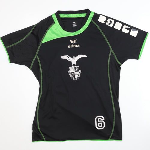 Erima Men's Black Football Jersey T-Shirt M