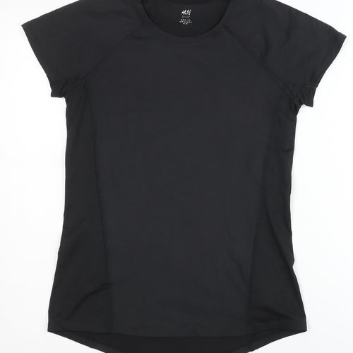 H&M Women's Black Active T-Shirt Size 12