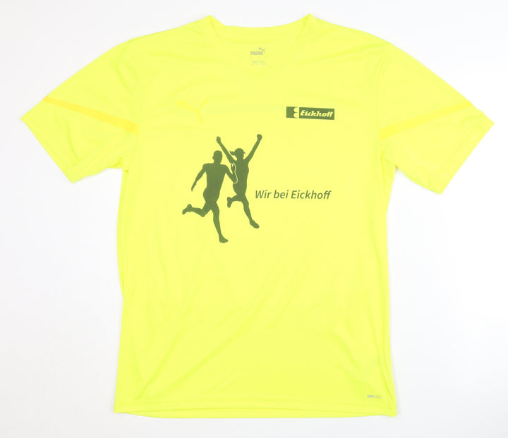 Puma Men's Yellow T-Shirt, Size L - Sporty & Stylish