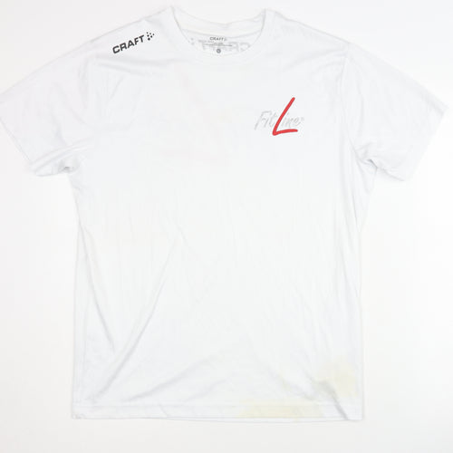 Craft Men's White T-Shirt L - Gym Basic Activewear