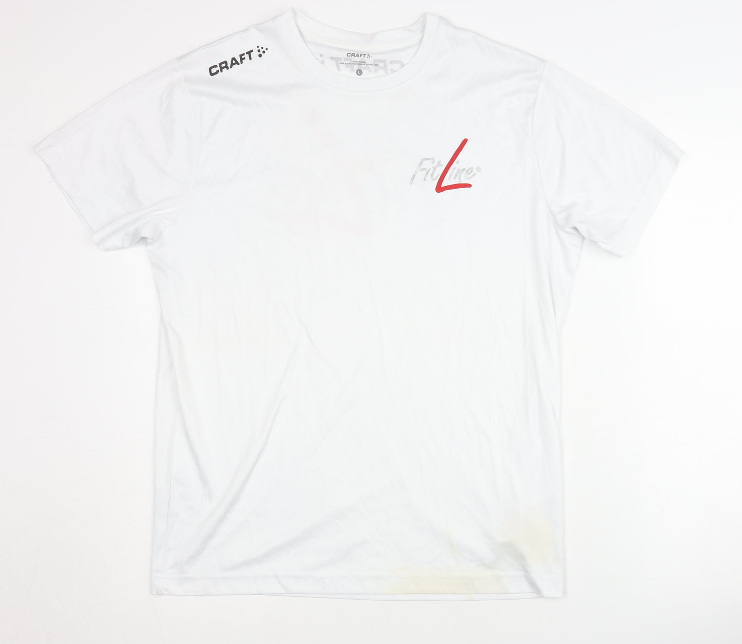Craft Men's White T-Shirt L - Gym Basic Activewear