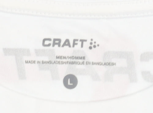 Craft Men's White T-Shirt L - Gym Basic Activewear