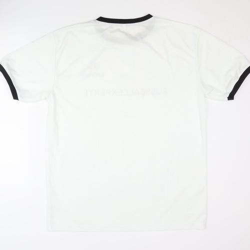 Fussball Experte Men's White Ringer T-Shirt 2XL Holsten Casual