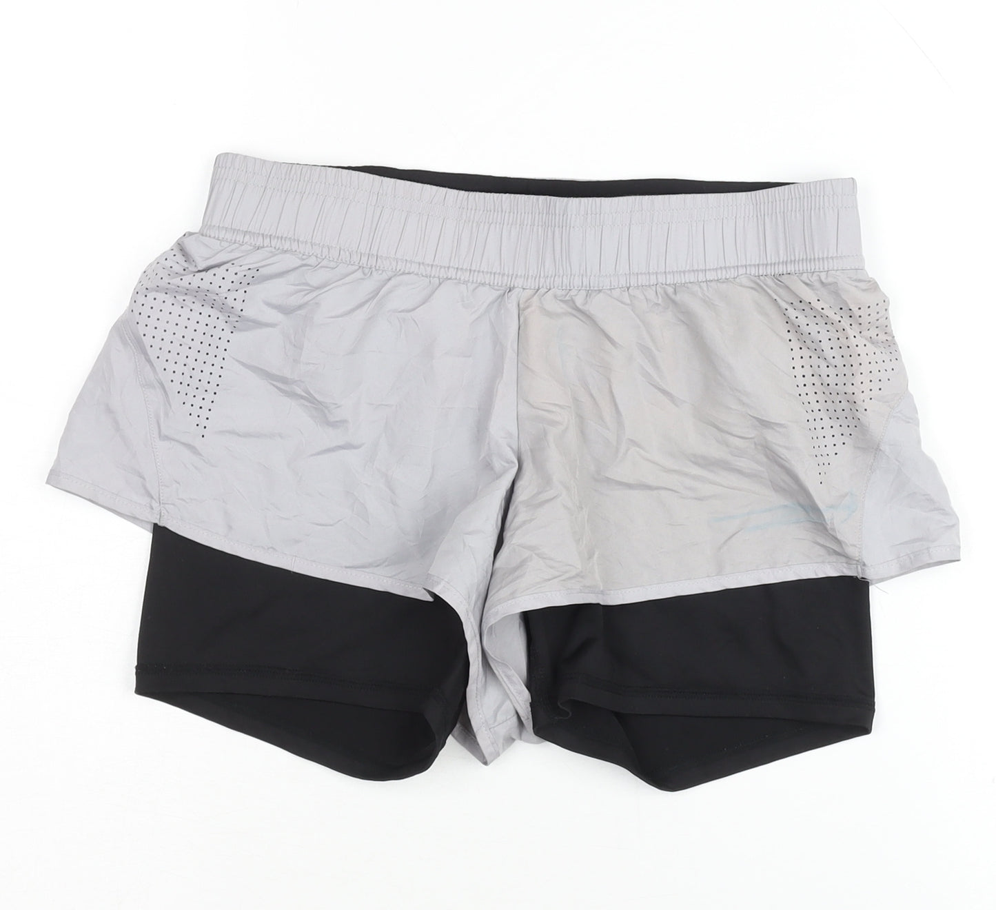 Hoodies Womens XS Grey Black Biker Shorts