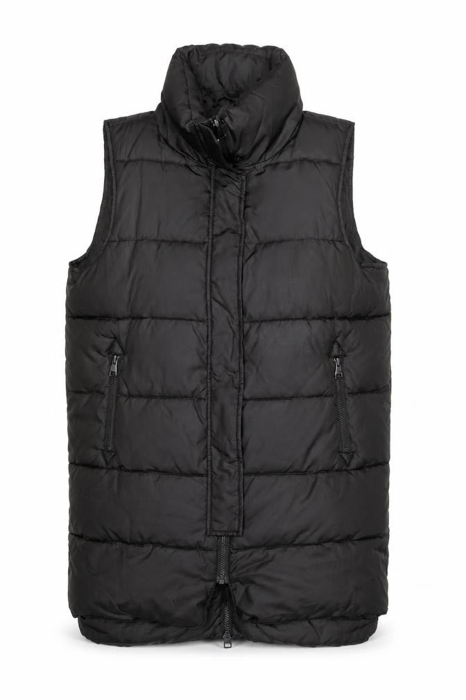 Front view of Derek Lam 10C Men's Black Puffer Waistcoat M
