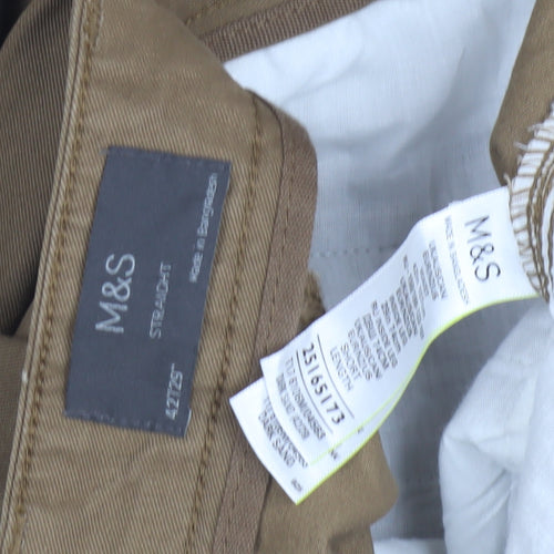 Marks and Spencer Men's Brown Cargo Trousers 42"W 29"L