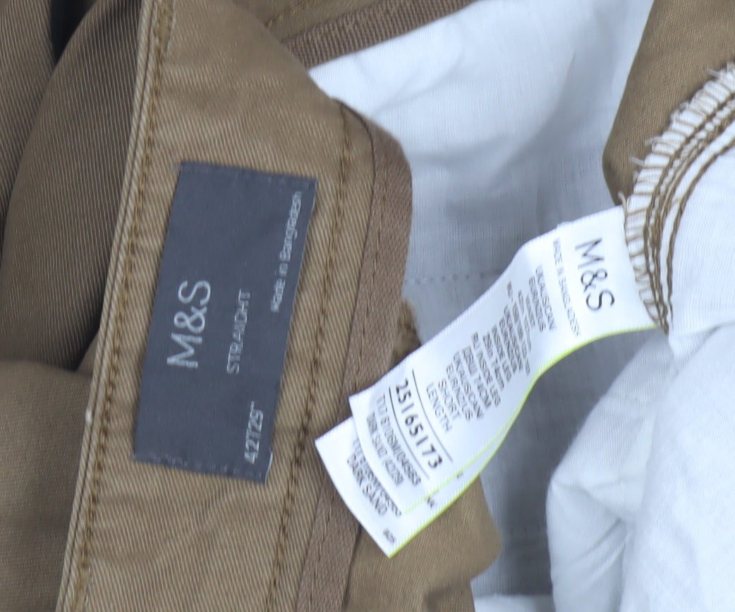 Marks and Spencer Men's Brown Cargo Trousers 42"W 29"L