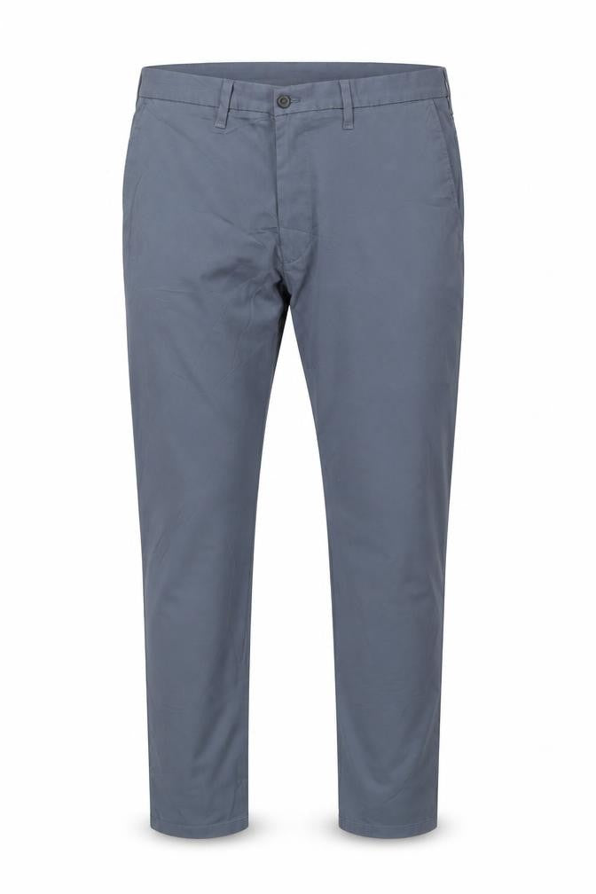 Front view of Marks & Spencer Blue Skinny Fit Chino Trousers - 40