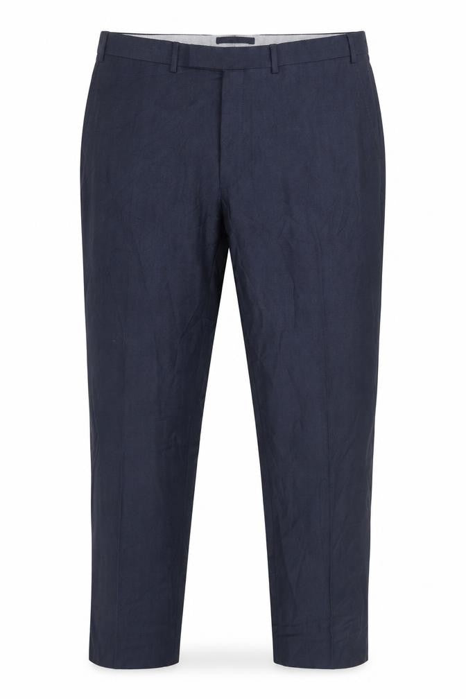 Front view of Marks & Spencer Men's Blue Trousers, size 40, Formal Wear