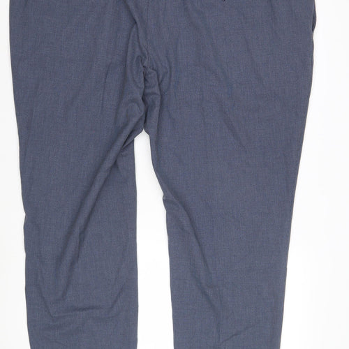 Marks and Spencer Mens Blue Trousers 50" Short