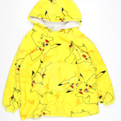 Pokemon Pikachu Kids Yellow Fleece Robe Size S
