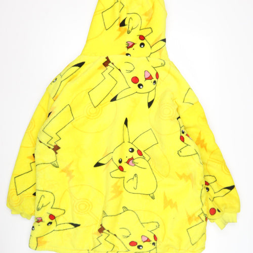 Pokemon Pikachu Kids Yellow Fleece Robe Size S