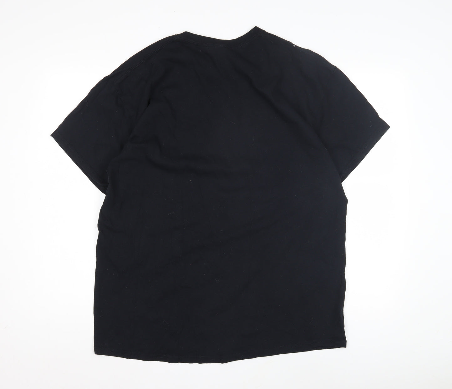 CPD Wrecsam Men's XL Black Graphic Print T-Shirt