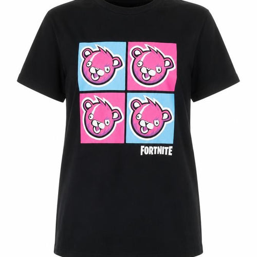 FORTNITE Teens Black Graphic T-Shirt Short Sleeve