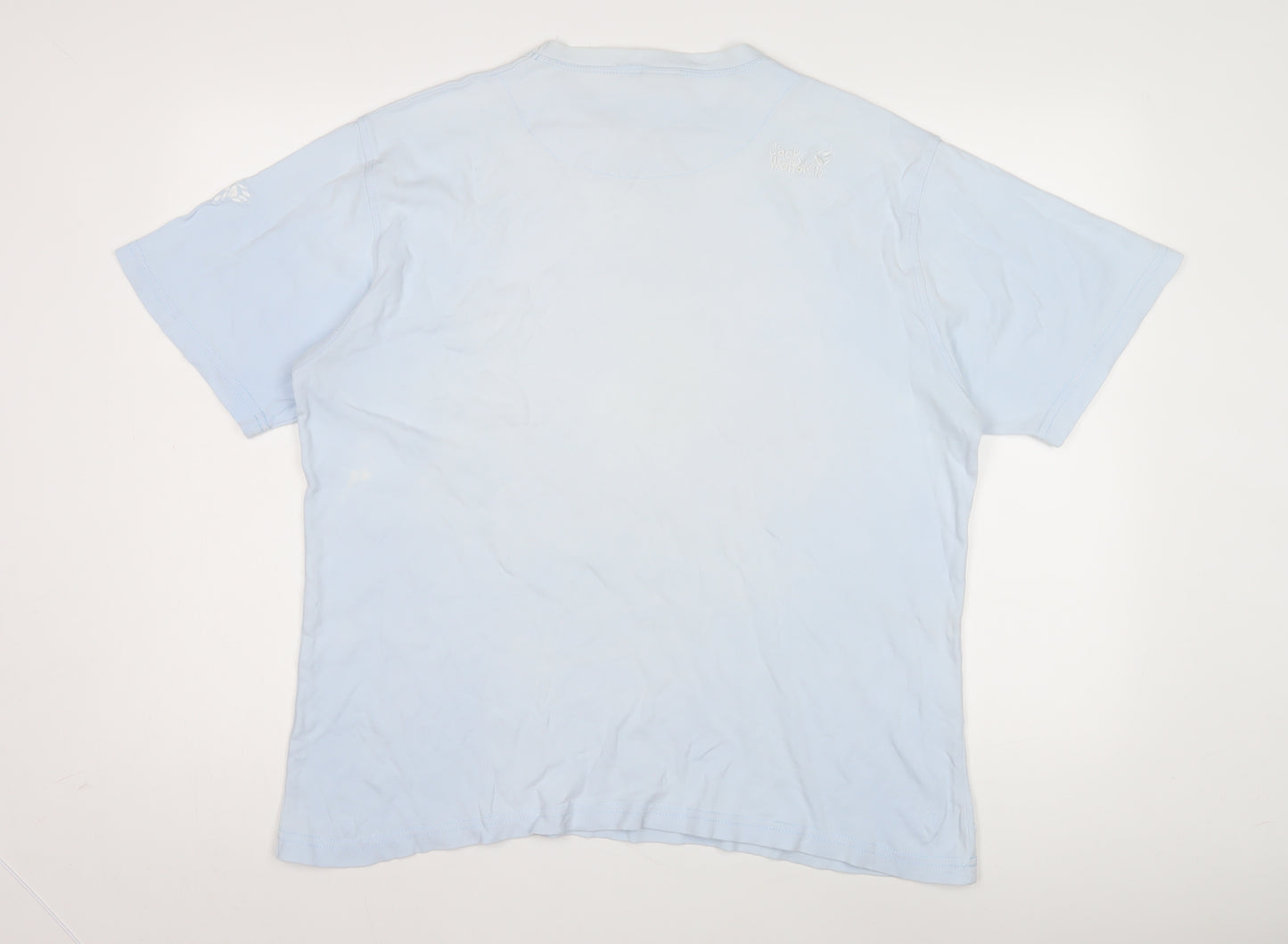 Jack Wolfskin Men's Blue 2XL Crew Neck T-Shirt