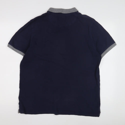 Lyle & Scott Men's Blue Polo Shirt L