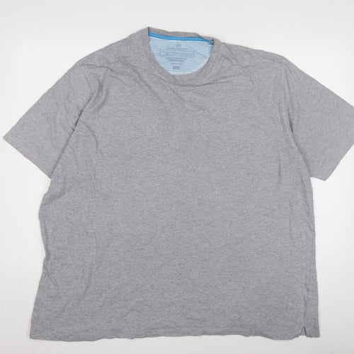Blue Harbour Unisex Grey Crew Neck T-Shirt XL Regular Fit Cotton