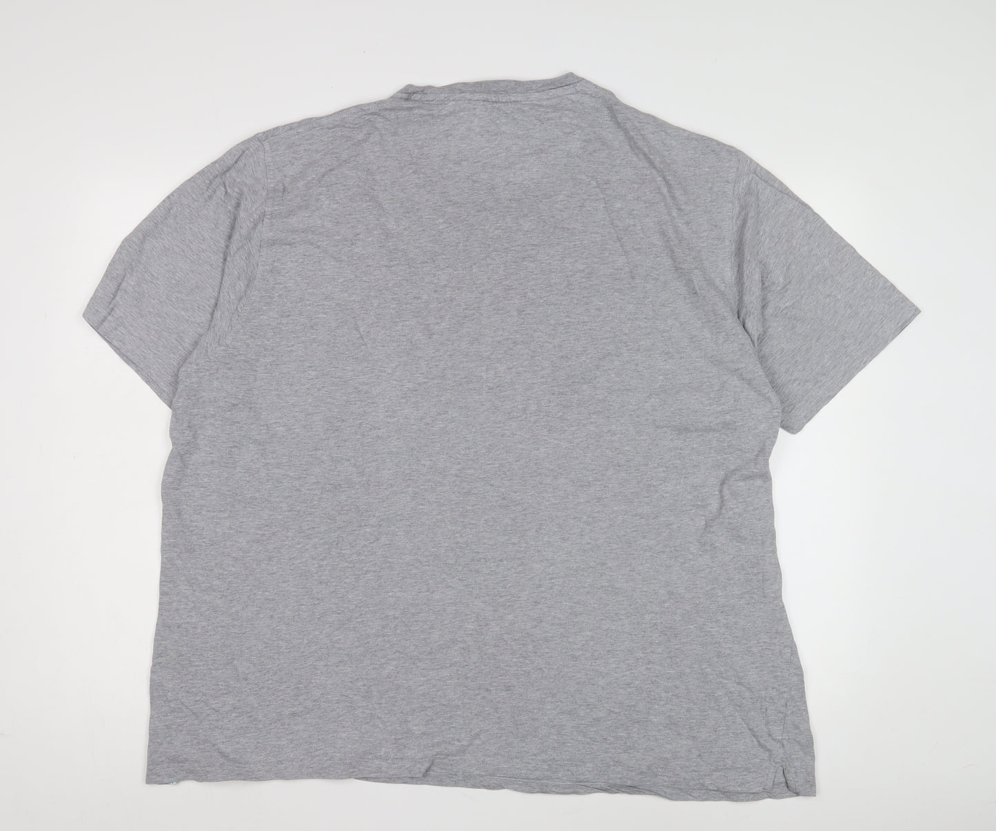 Blue Harbour Unisex Grey Crew Neck T-Shirt XL Regular Fit Cotton