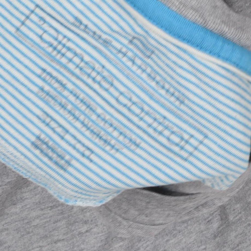 Blue Harbour Unisex Grey Crew Neck T-Shirt XL Regular Fit Cotton