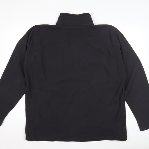 Regatta Men's Black 2XL Fleece 1/4 Zip Sweatshirt